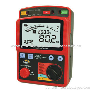 Voltage Tester, AC/DC or Digital Multimeter with AC Voltage of 250 to 2,500V